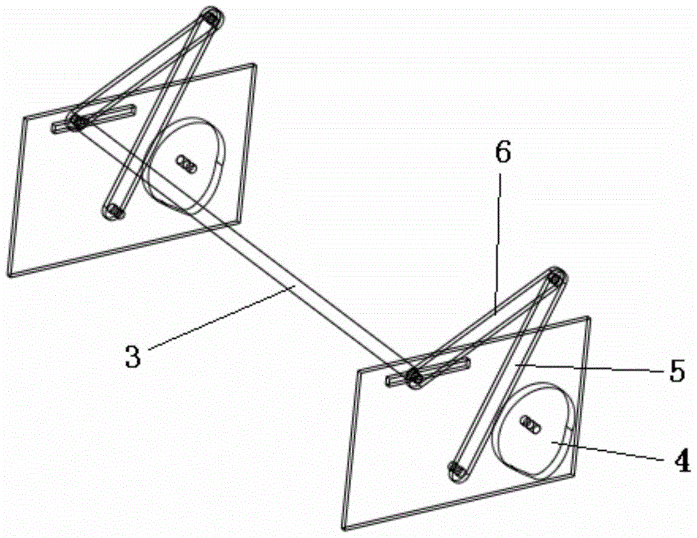 A jumping device for on-line cold ironing of a printing machine