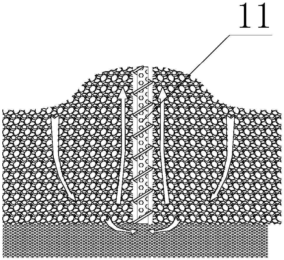 Silo material stirring device