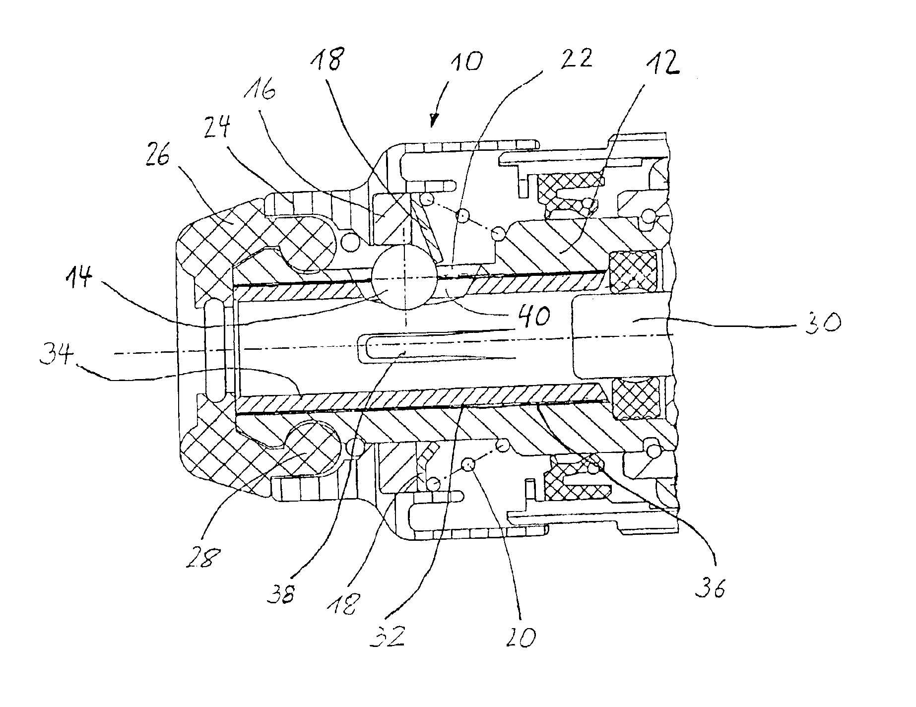 Tool mounting for a hand machine tool