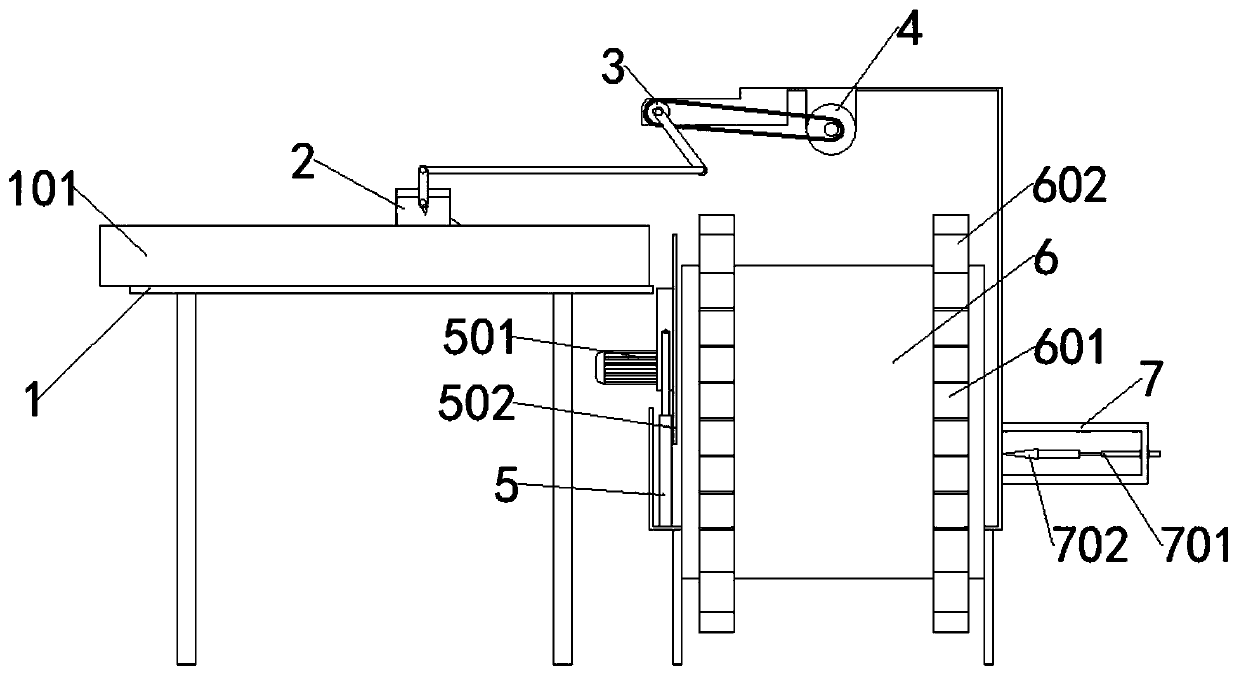 Fir log cutting and separating all-in-one machine with function of occlusive push