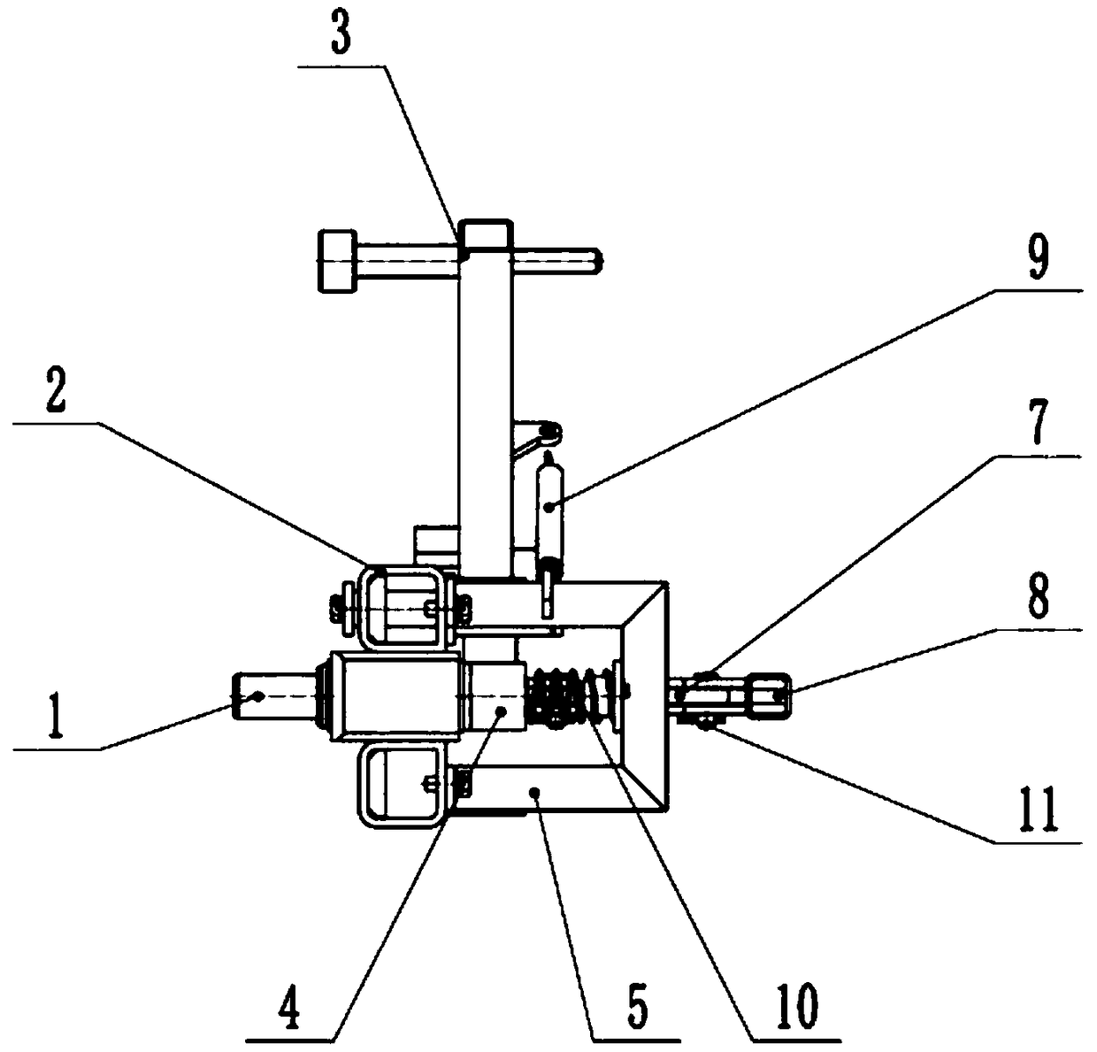 Construction hoist guide rail bracket descending machinery safety protector