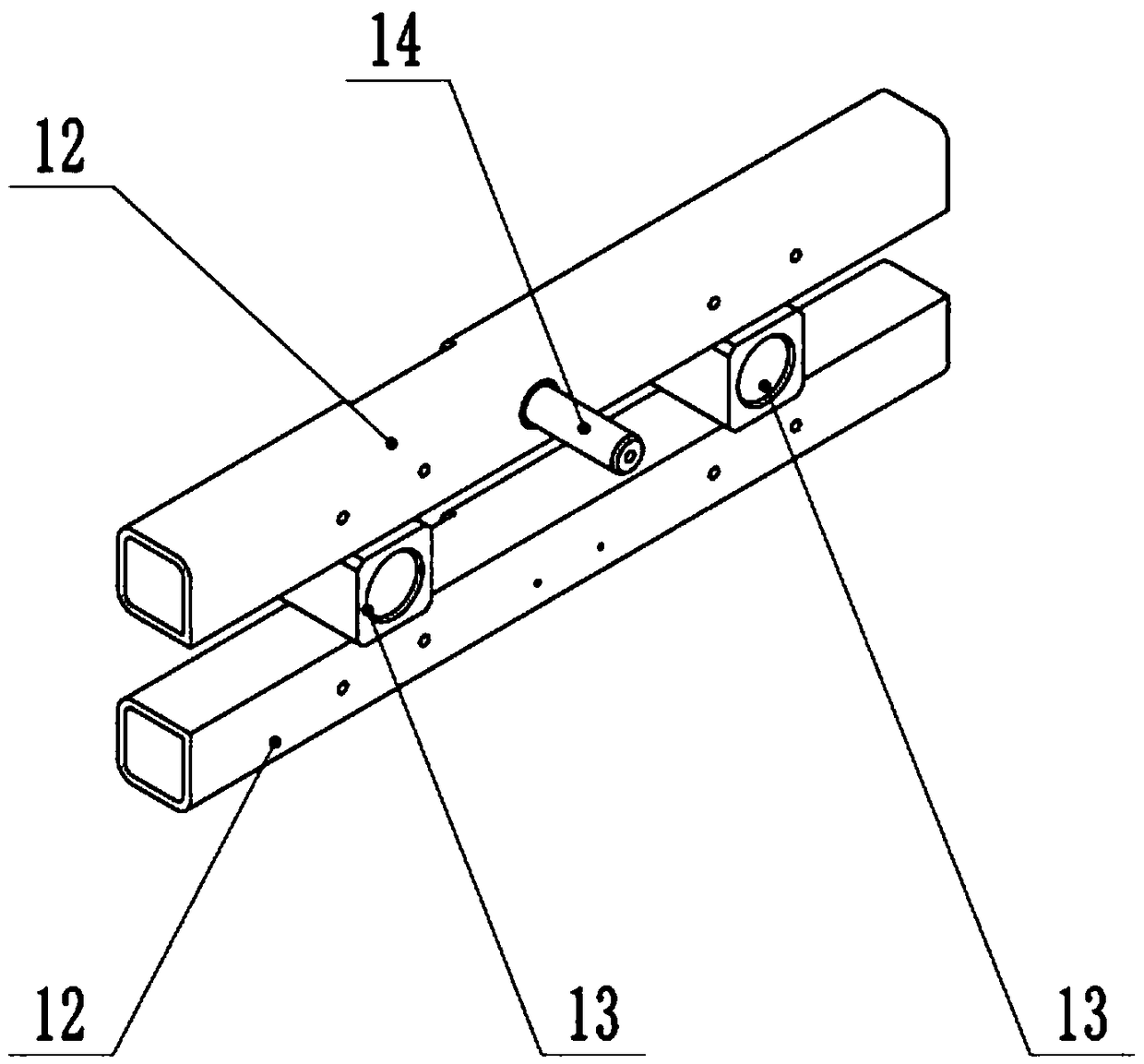 Construction hoist guide rail bracket descending machinery safety protector