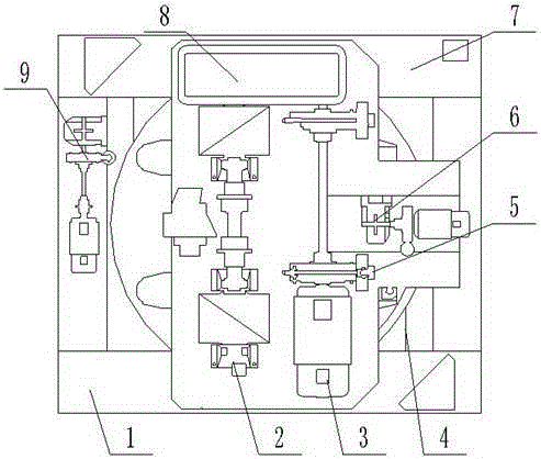 Analysis device for power distribution system of pure electric loader