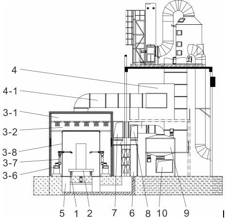 Paint spraying and drying integrated room for robot operation