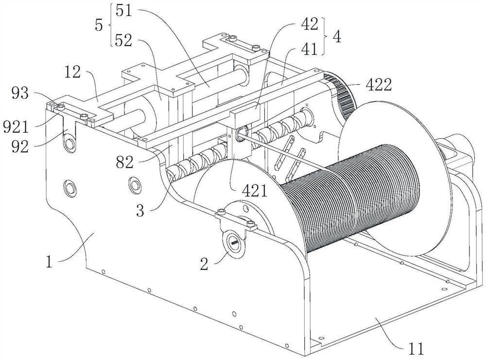 Optical fiber take-up and pay-off device