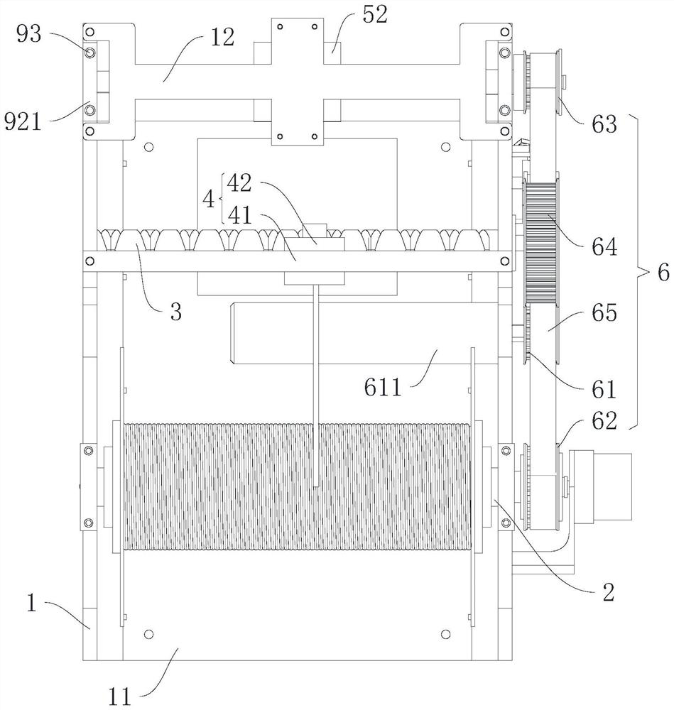 Optical fiber take-up and pay-off device