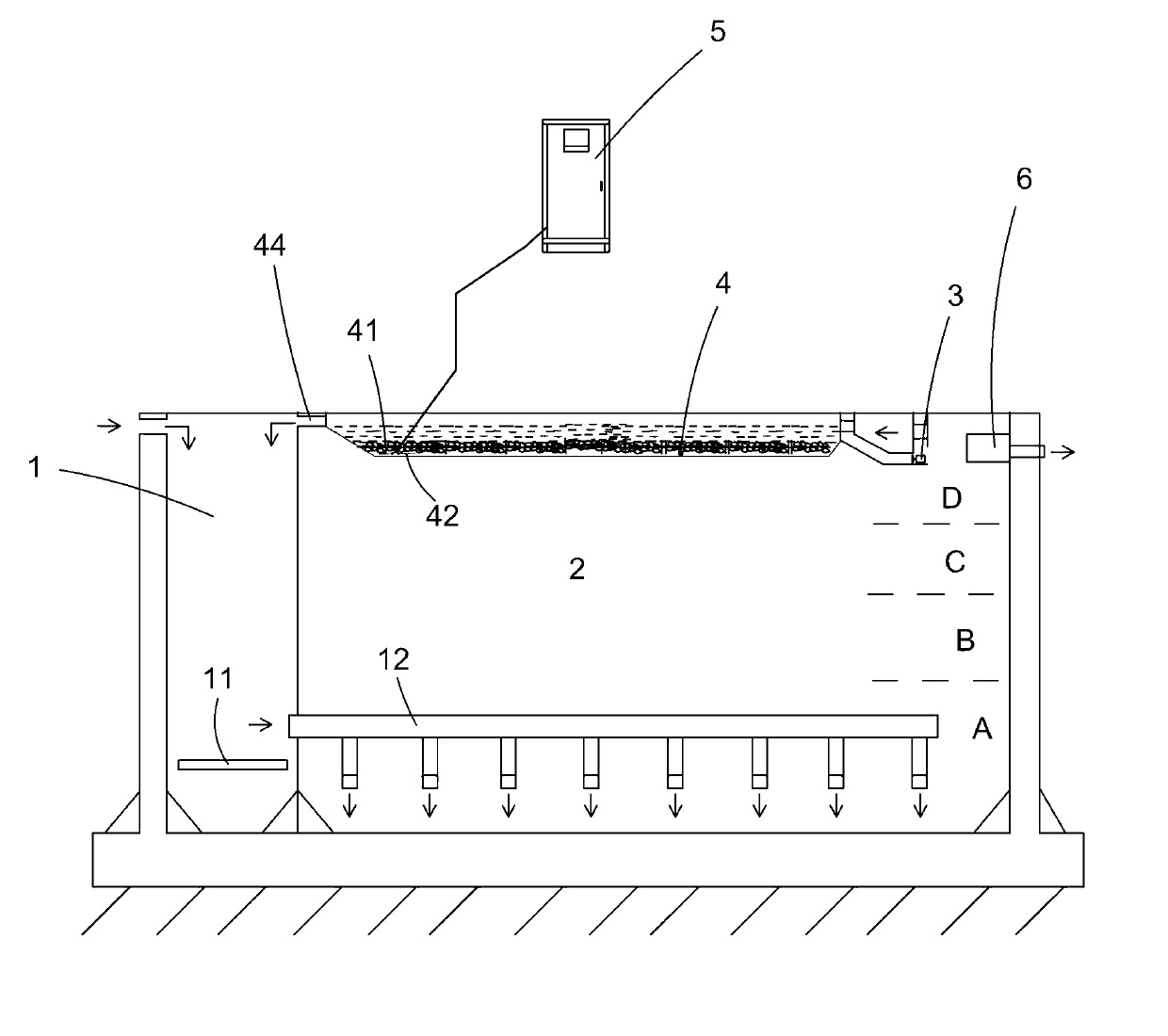 Micro-charge sewage treatment method