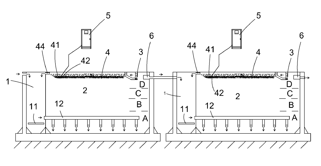 Micro-charge sewage treatment method