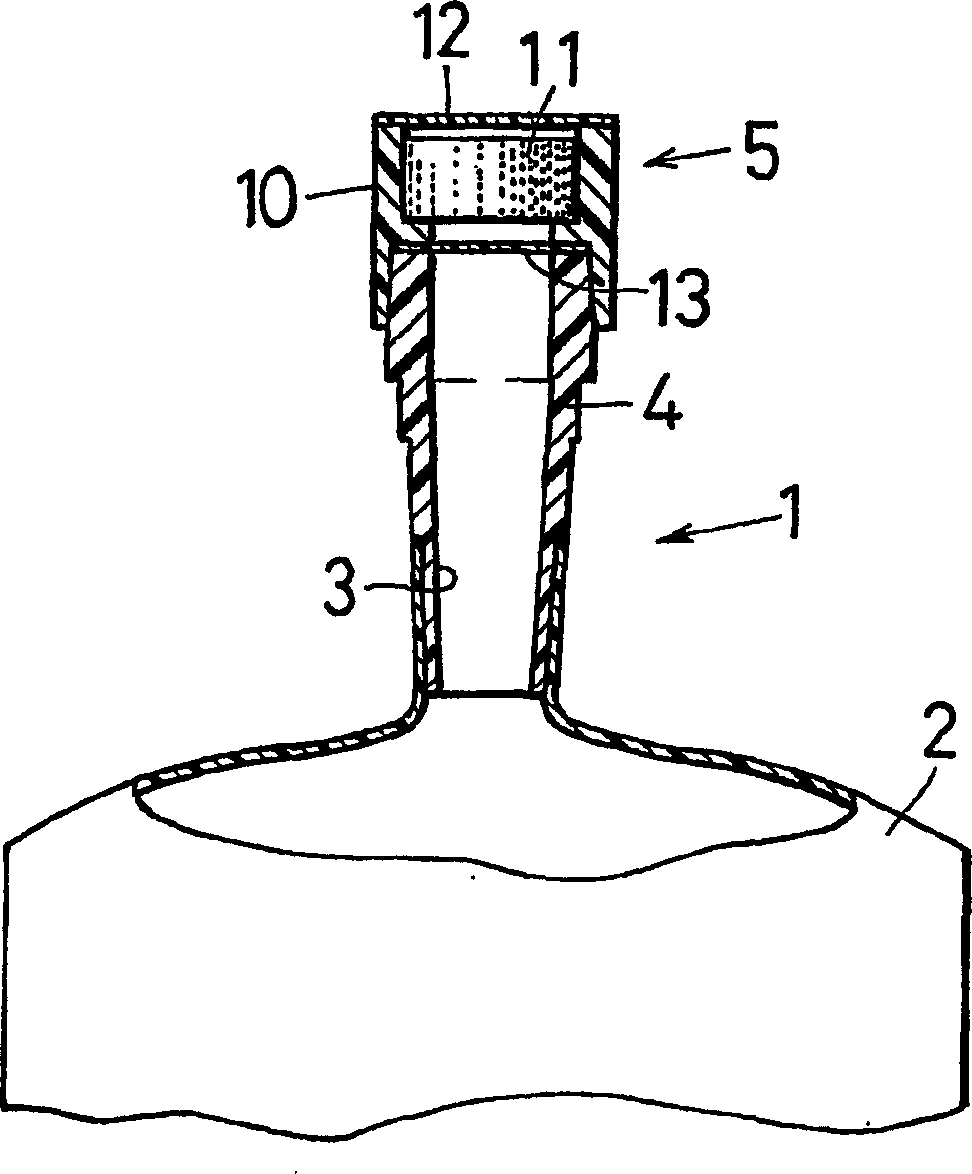 Leak stop plug against needle piretcing and method of manufacturing thereof