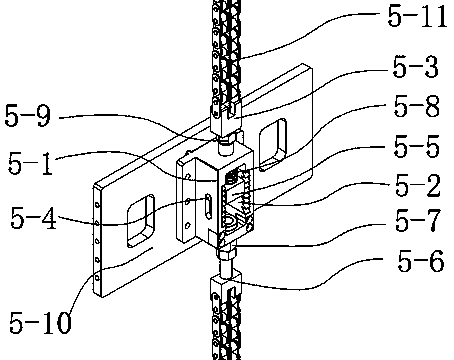 Mechanical type loosening and breaking preventing safety device for chain