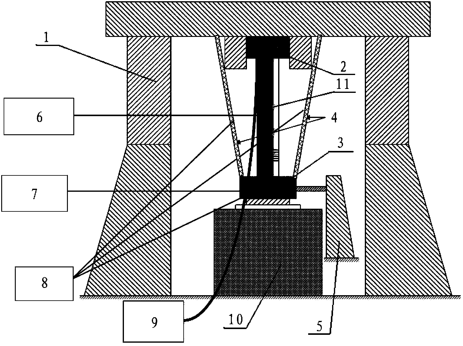 Pressure balancing system and method for rocket conveying pipeline system vibration test