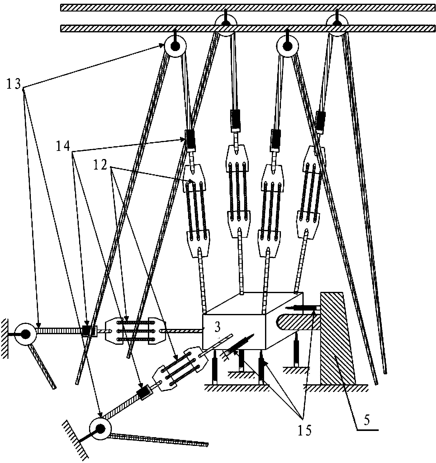 Pressure balancing system and method for rocket conveying pipeline system vibration test