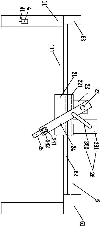 Fixed-length cutting device for PVC plastic floor