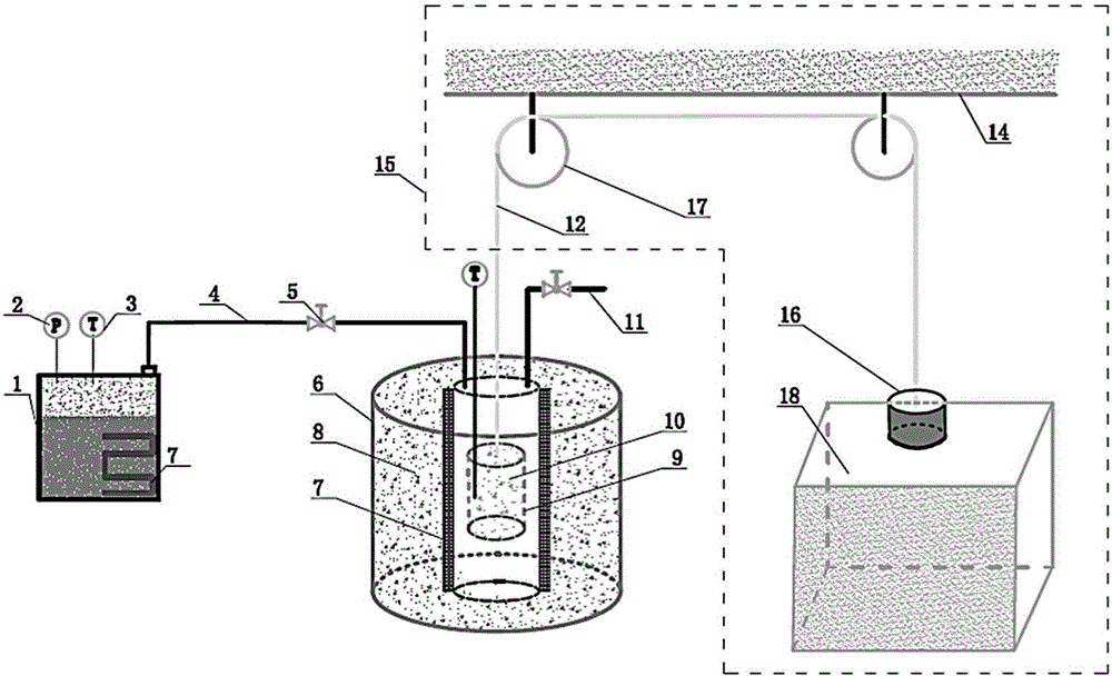 Test system for cycling stability of chemical heat accumulation