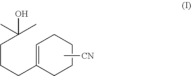 4(3)-(4-hydroxy-4-methylpentyl)-3-cyclohexene-1-carbonitrile