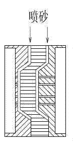 Production technology for casting thin-wall cookware through using precoated sand hot box method