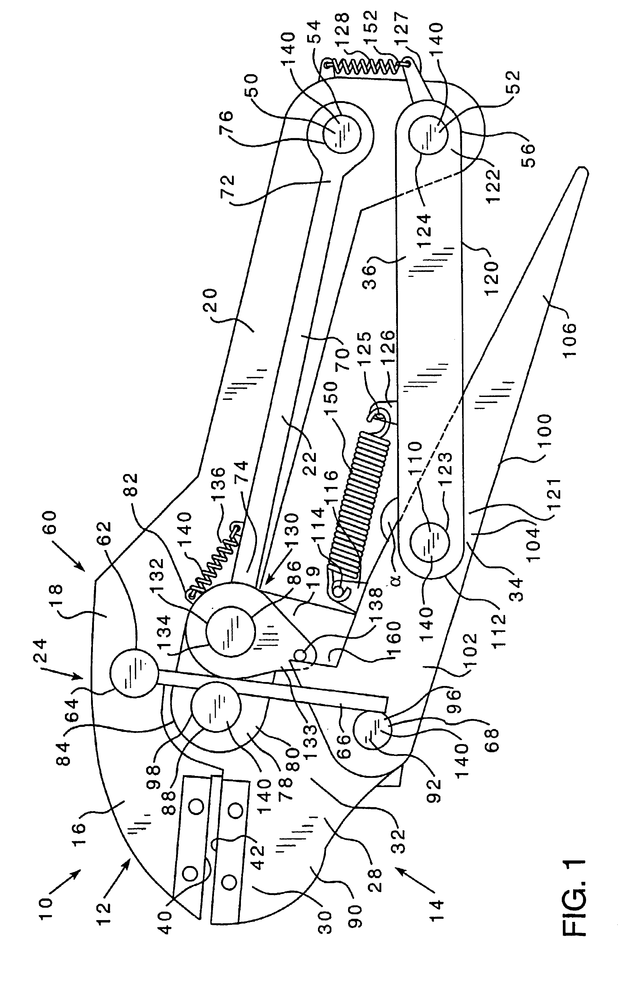 Self-adjusting hand tools utilizing a cam