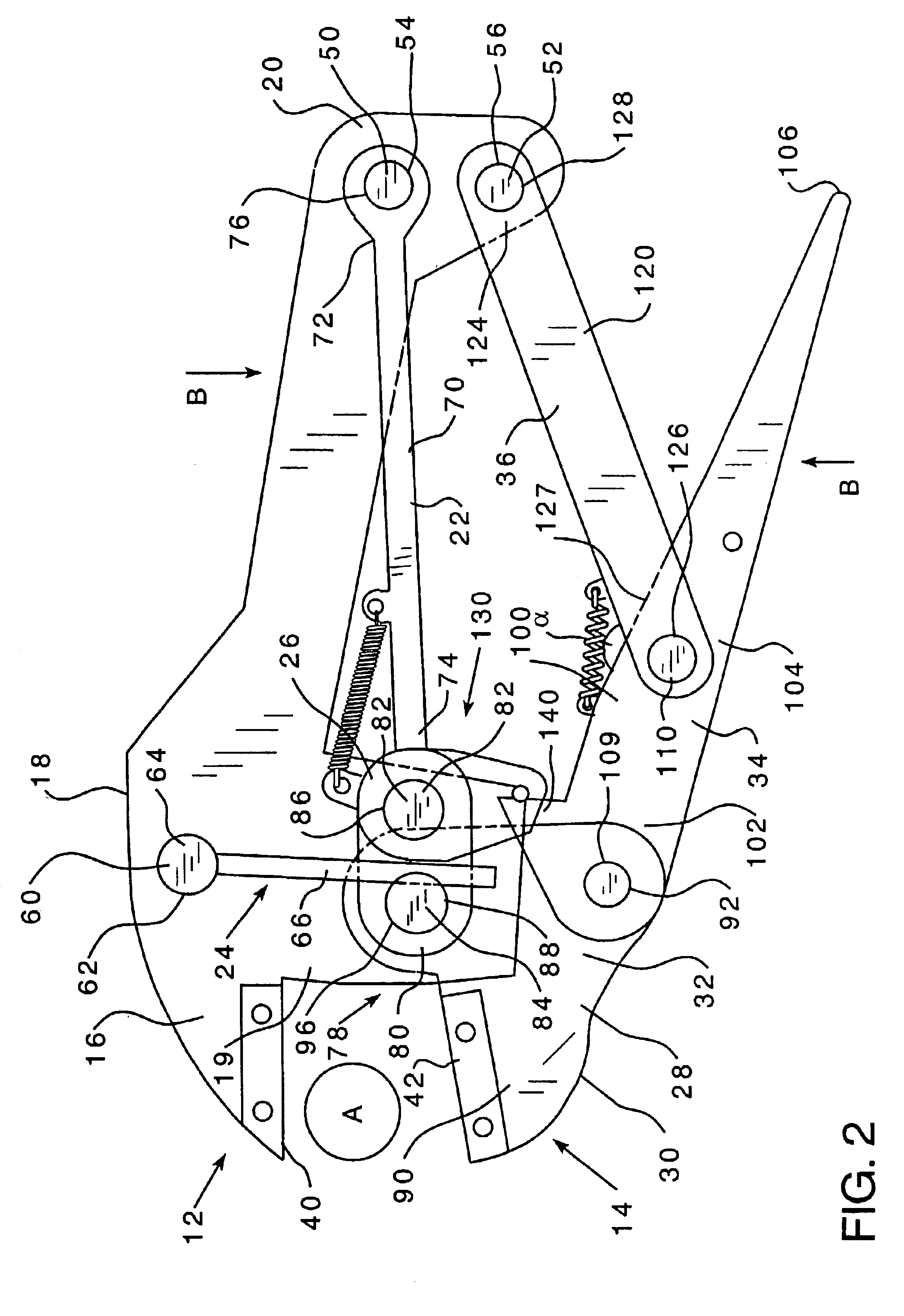 Self-adjusting hand tools utilizing a cam