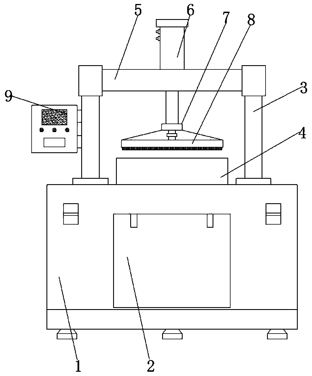 Accurate grinding device for producing waterproof agent