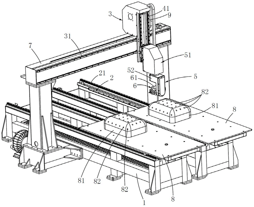 Hole drilling and edge cutting dual-purpose machine