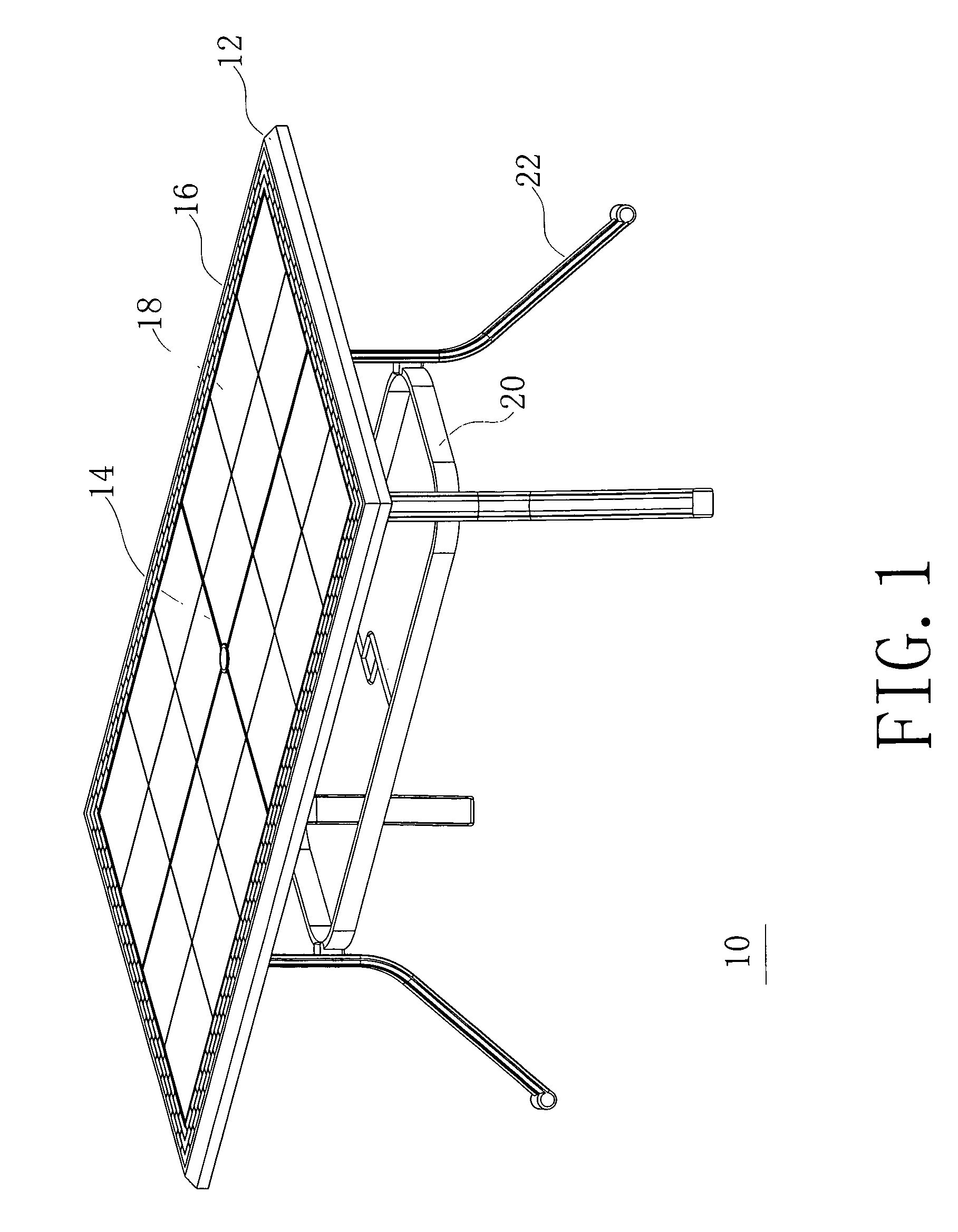 Method and apparatus for ornamental table top