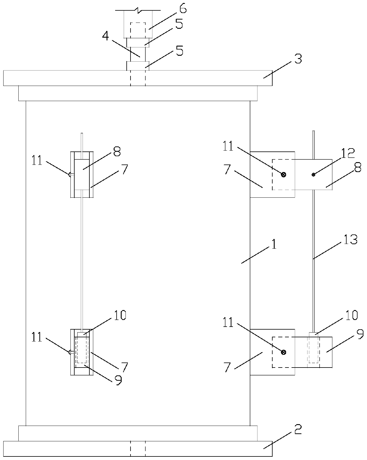 Direct tensile strength test method of inorganic binding material stabilizing material