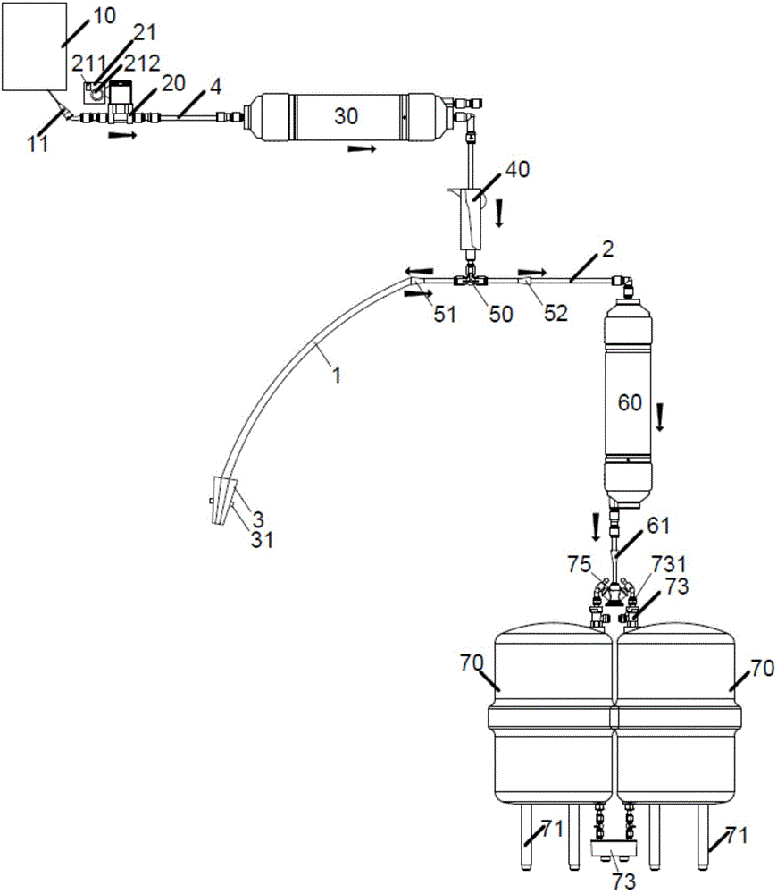 Bladder continuous flusher