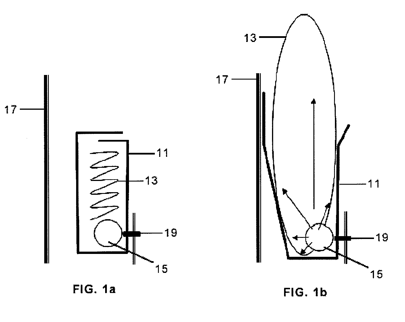 Airbag module for automotive vehicles with a foldable container