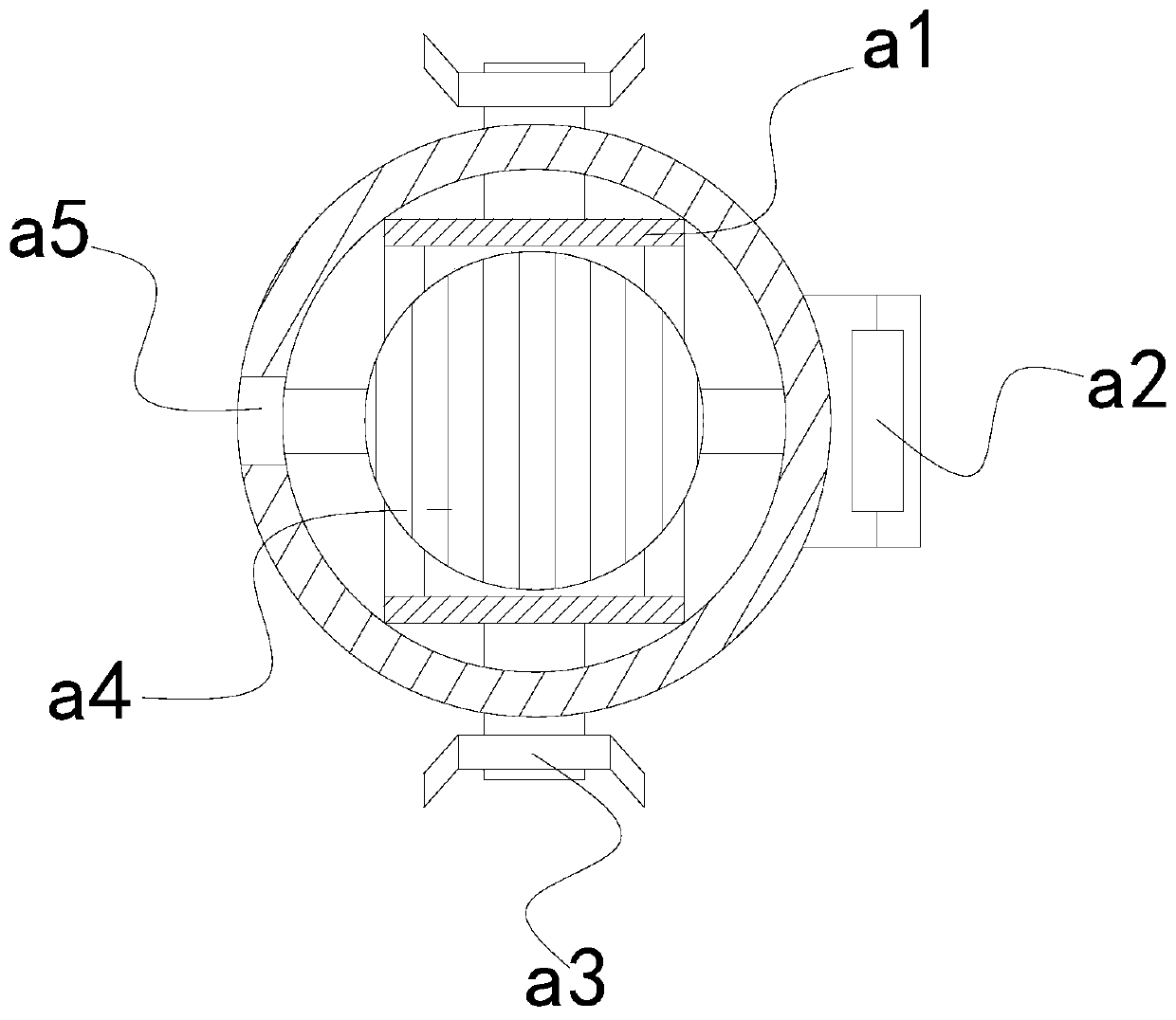 Anti-twisting embedded automobile damper hydraulic disassembling and assembling equipment