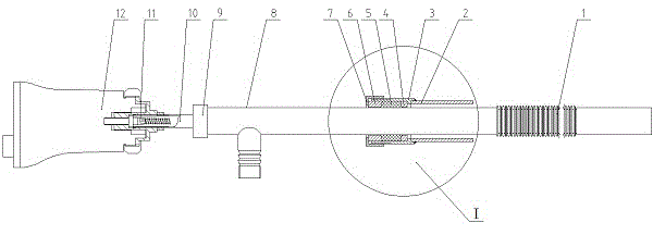 Swinging burner flame detection probe