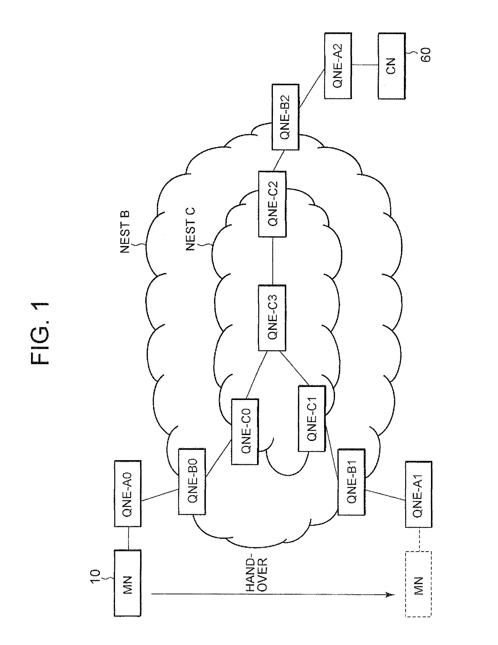 Crossover node detection pre-processing method, crossover node detection pre-processing program for executing this method by computer, and mobile terminal used in this method