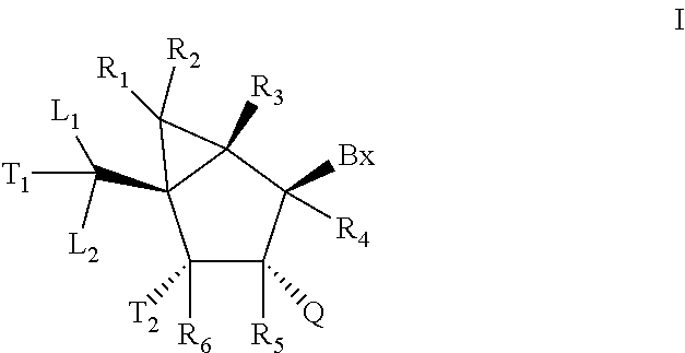 Bicyclic carbocyclic nucleosides and oligomeric compounds prepared therefrom