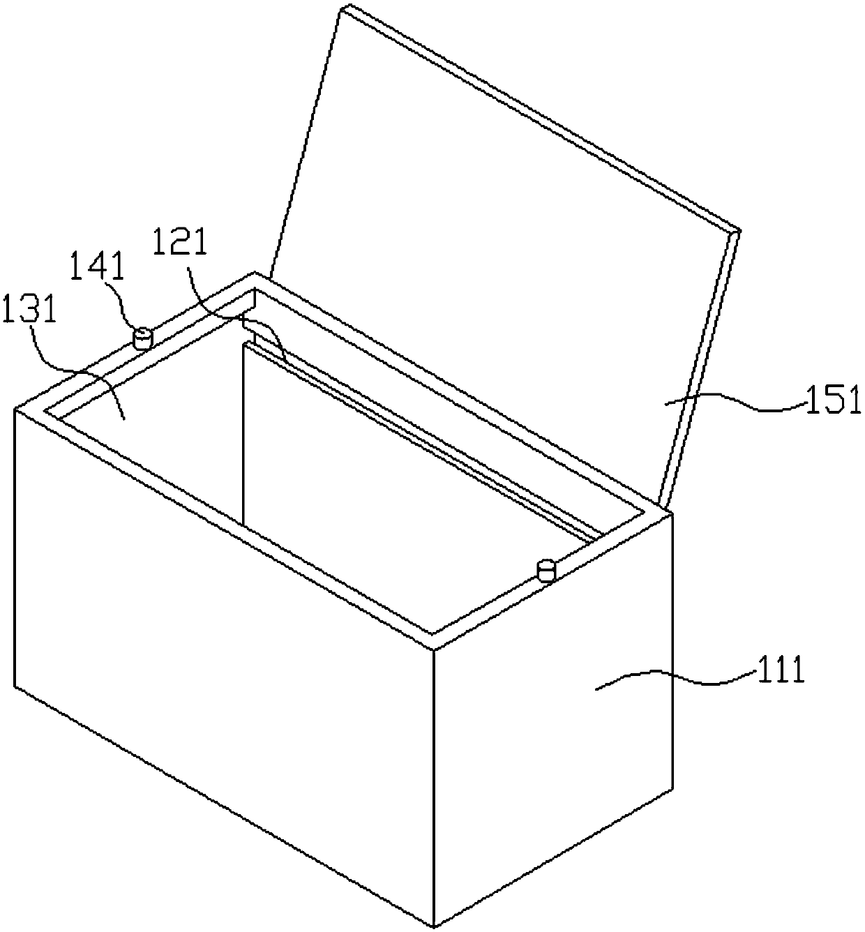 Packaging box used for clothes wholesale