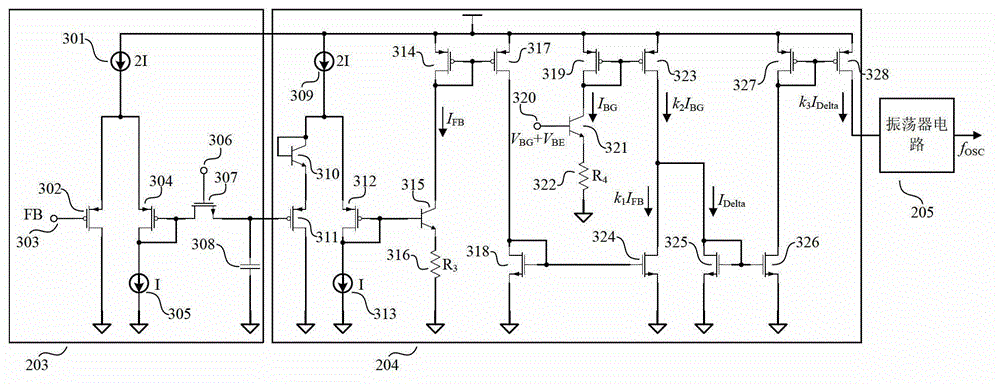 Circuit for realizing constant current control in primary control switch power converter