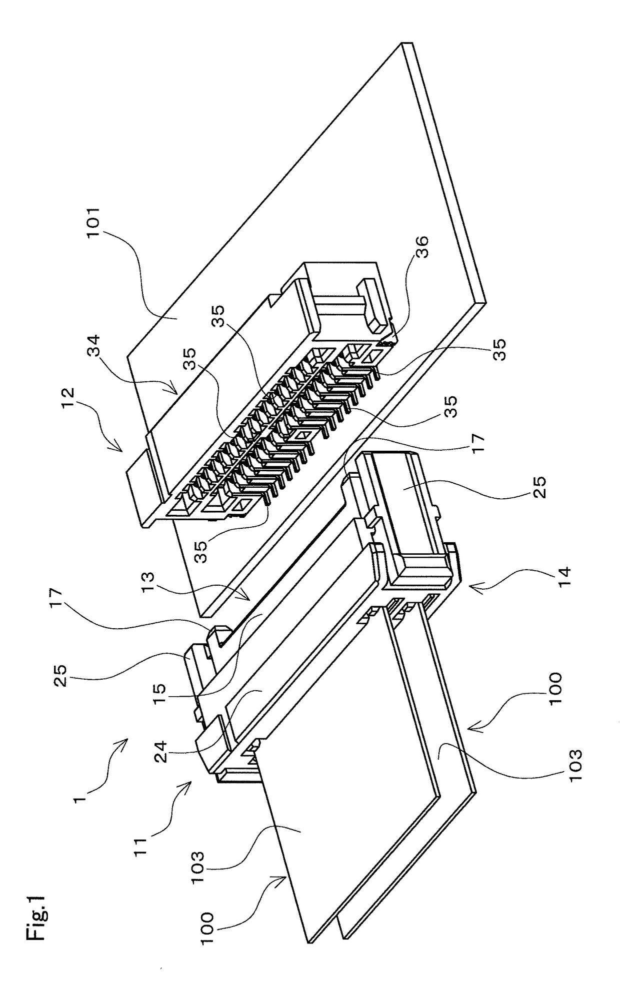 Connector and electrical connection device