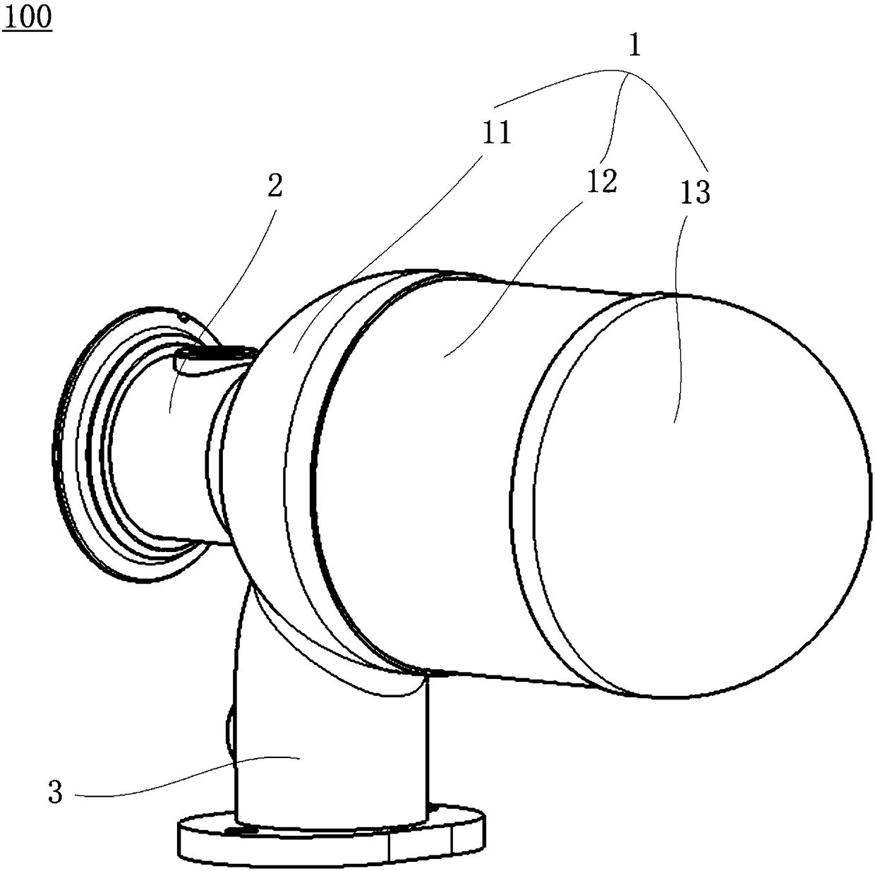 Tail gas purification device for vehicle, and vehicle