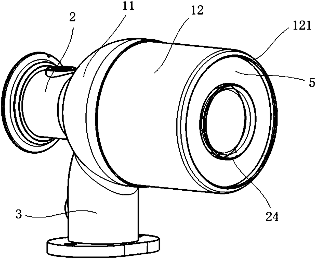 Tail gas purification device for vehicle, and vehicle