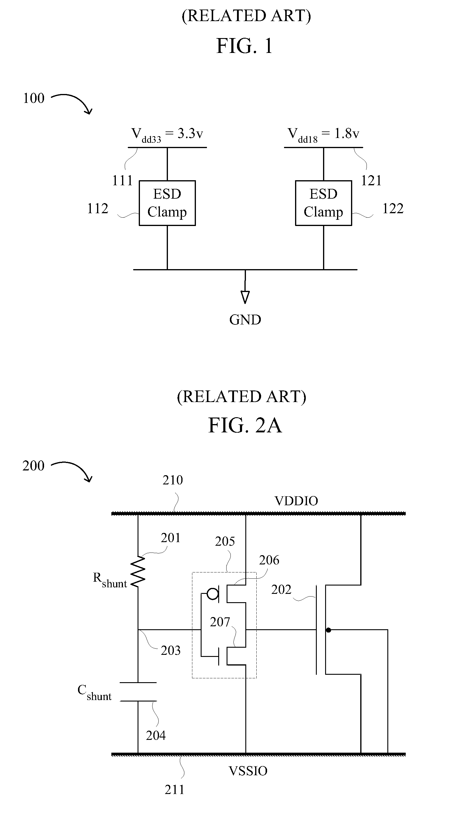 Circuits, architectures, apparatuses, systems, and methods for ESD protection of integrated circuits having multiple power rails