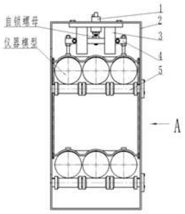 Instrument loading frame for logging truck