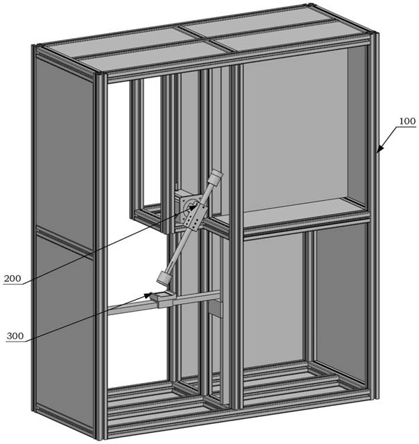 Vertical high-speed ejection device for ice crystal impact test