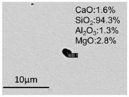 Method for controlling CaO inclusions in high-carbon steel wire rod