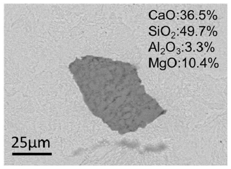 Method for controlling CaO inclusions in high-carbon steel wire rod