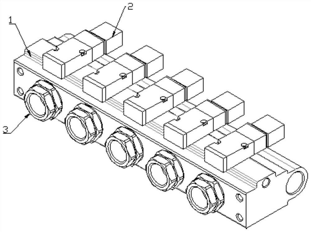 Pneumatic control high-pressure water valve group