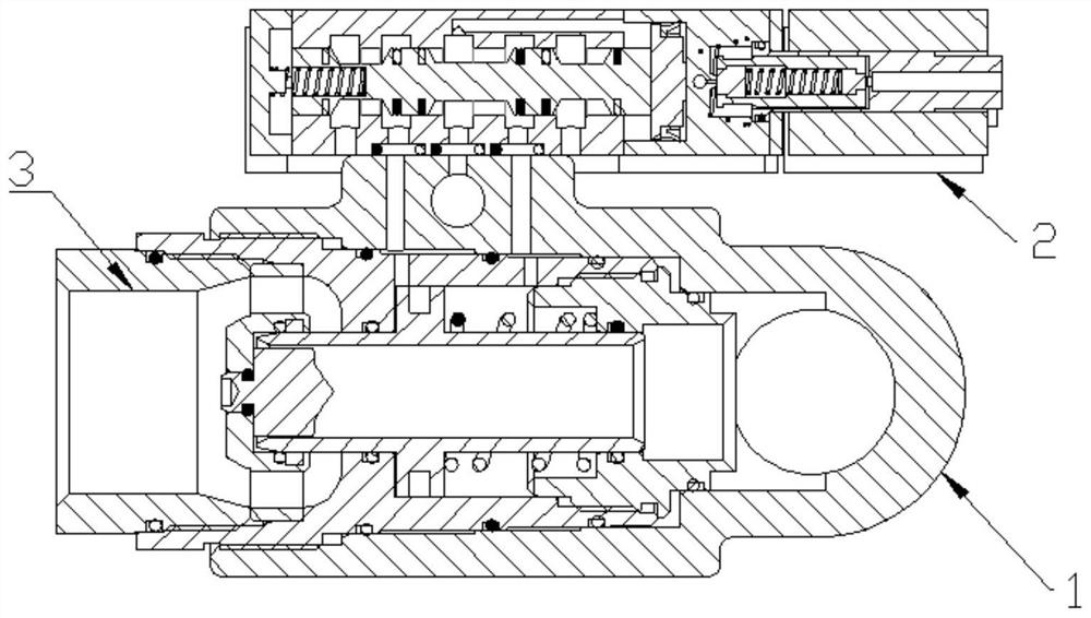 Pneumatic control high-pressure water valve group