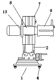 Horizontal moving cylindrical shaft head turning equipment