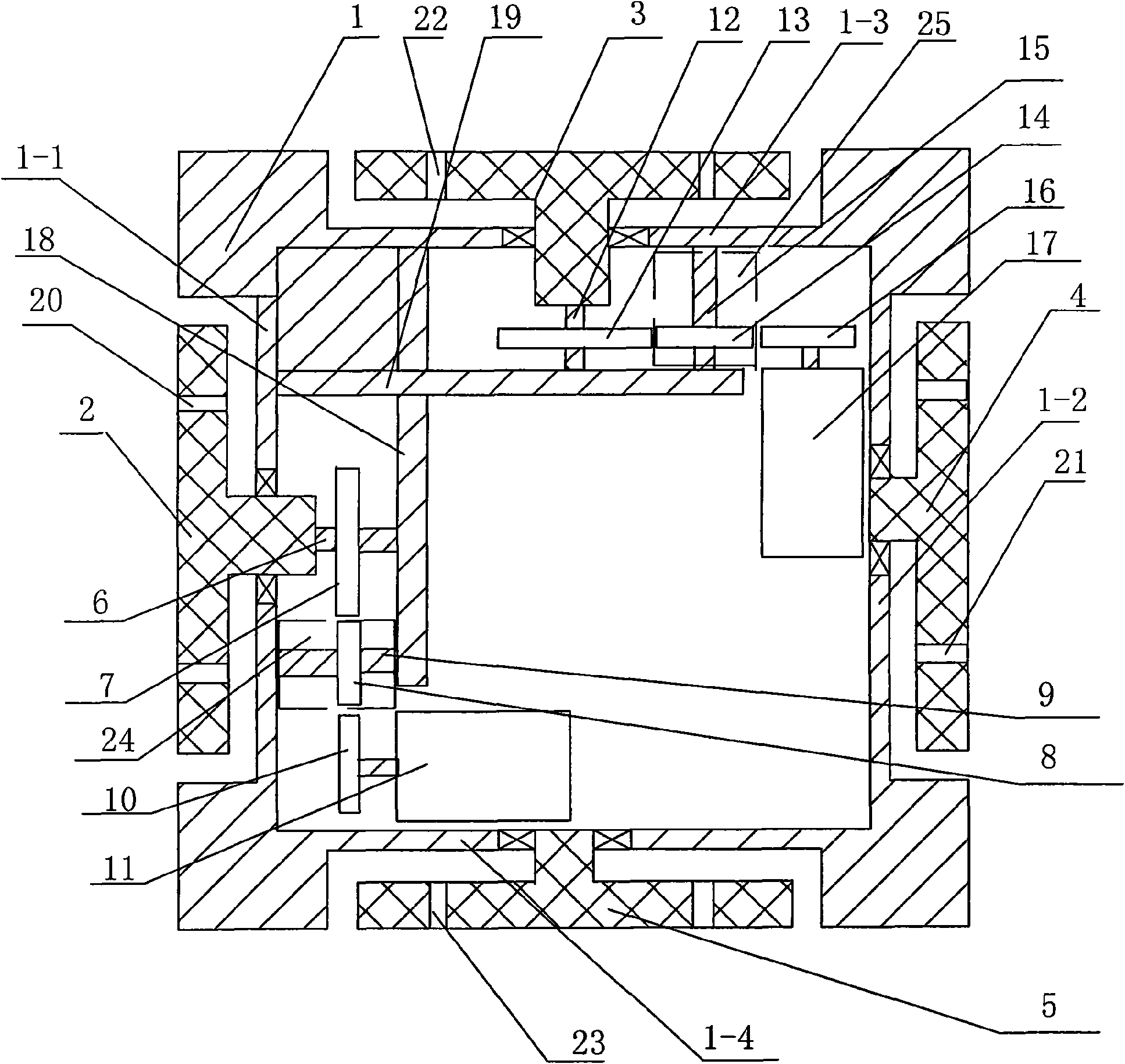 Mechanical arm joint module with two degrees of freedom