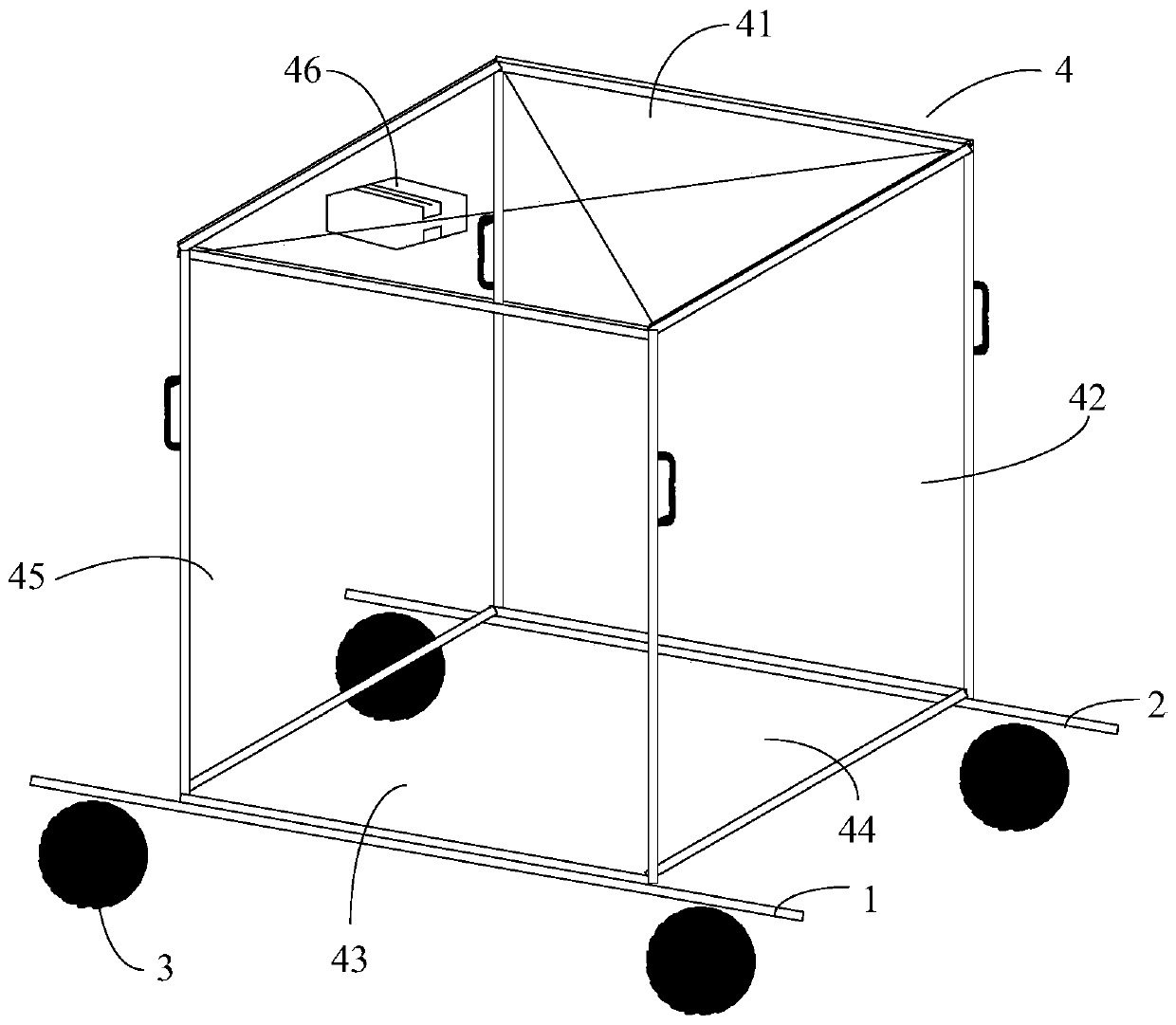 Crop canopy assimilation measuring robot