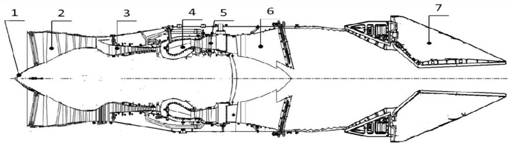 Design method for comprehensively inhibiting infrared and electromagnetic signal features of aero-engine