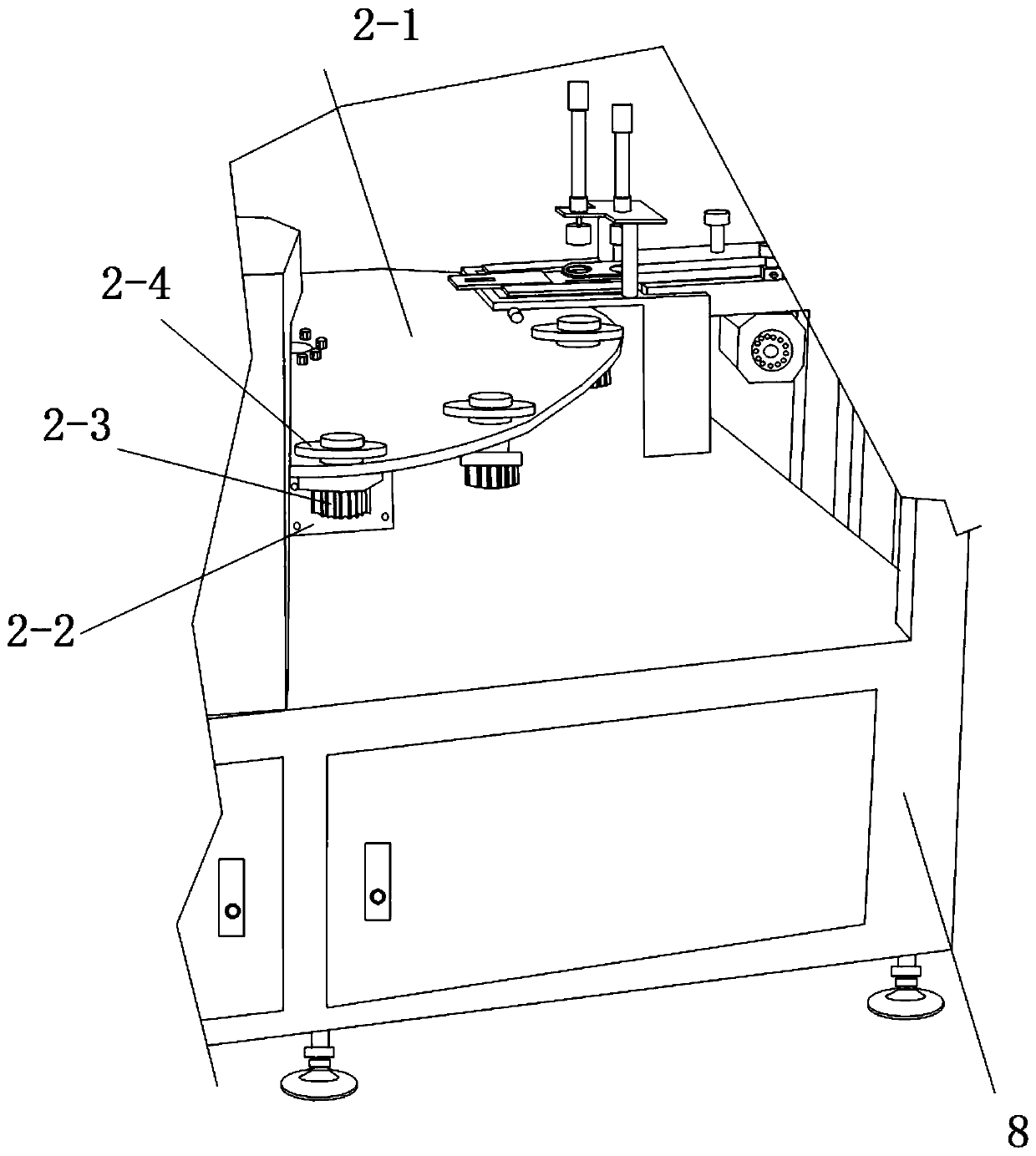 Full-automatic rubberized fabric film-sleeving packaging machine