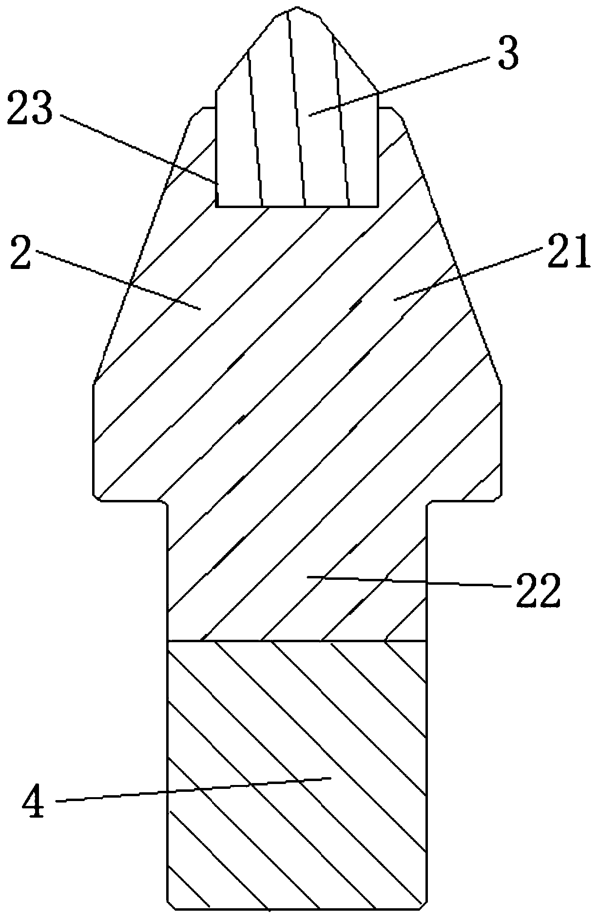 Manufacturing method of composite cutter bits and composite cutter bits